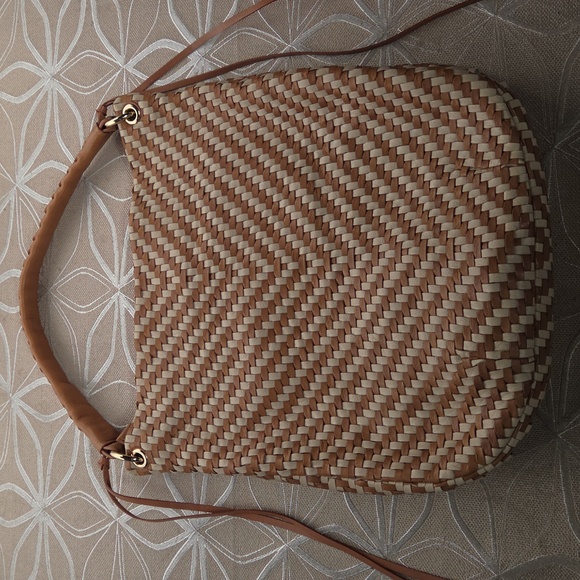 Christopher Kon Woven Leather Shoulder Bag/Crossbody! - Picture 6 of 13